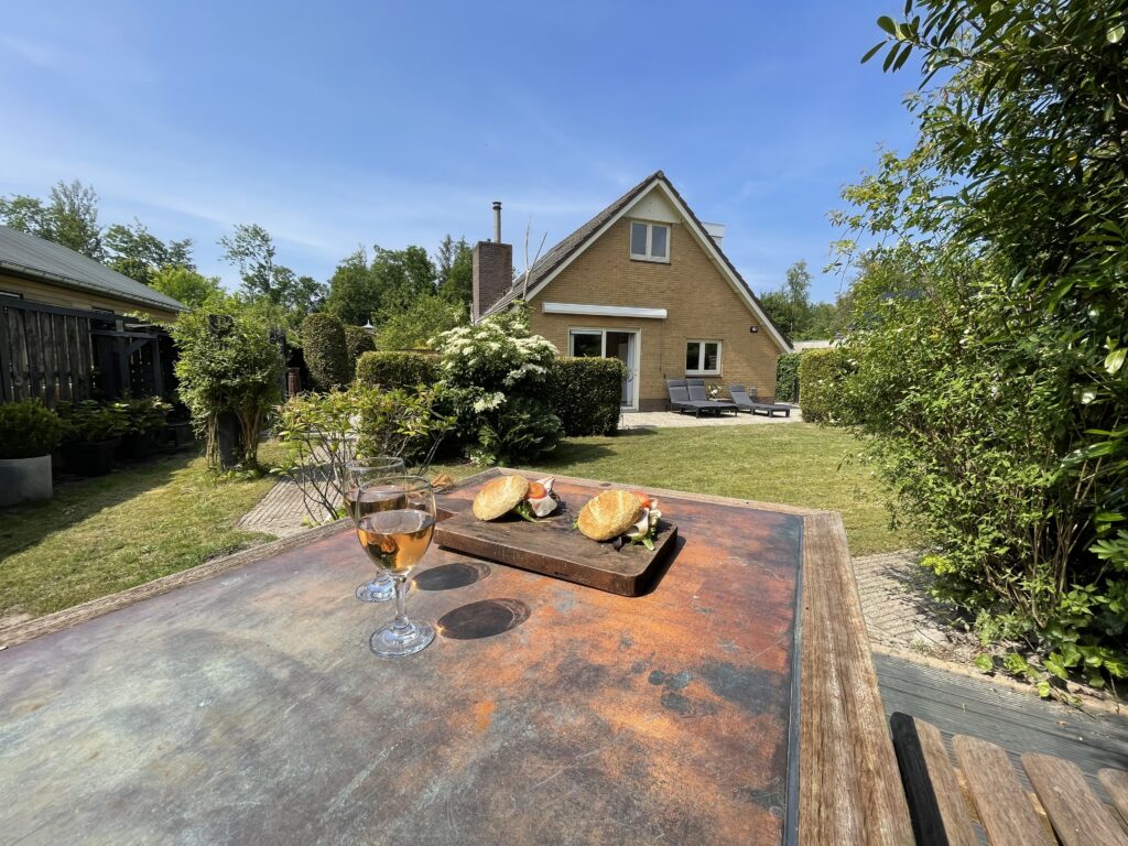 Vakantiehuis De Zeerob Lauwersoog Uitzicht op Tuin